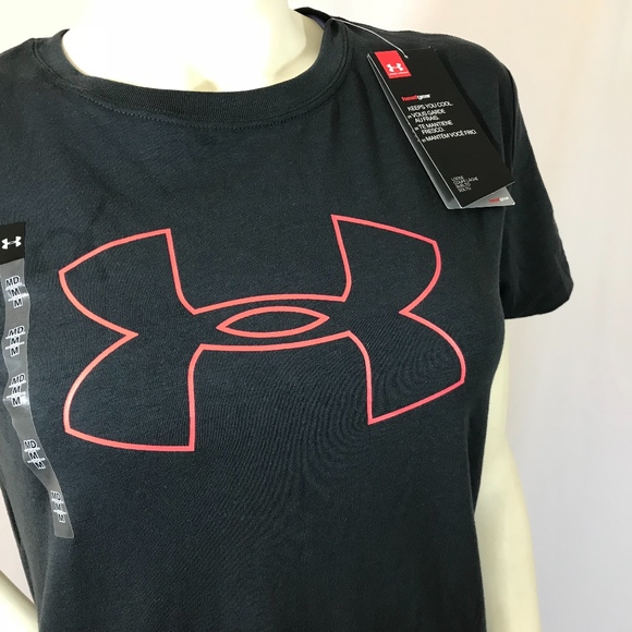 Under Armour UA Big Logo T Shirt TEE Short Sleeve - Picture 2 of 8
